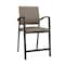 Lesro Newport Hip Chair Metal Frame, Black, MD Farro Upholstery NP1161 - alternate 1